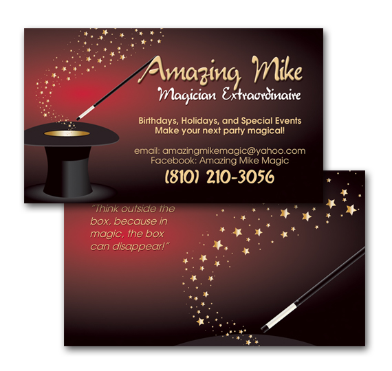 Amazing Mike business card
