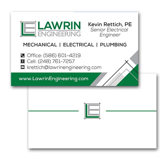 Lawring Engineering business card