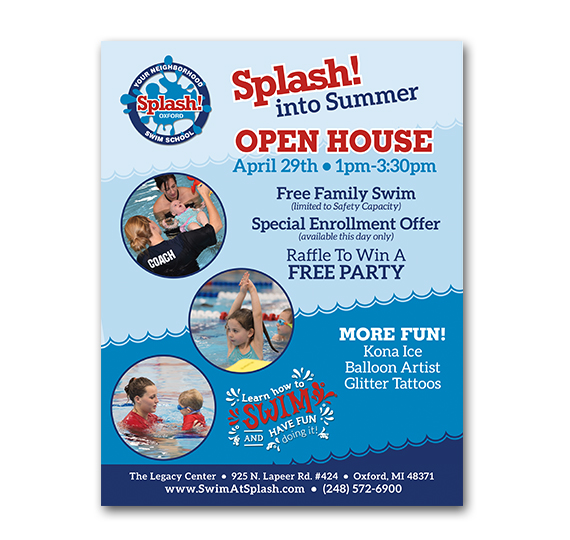 Splash Swim School flyer